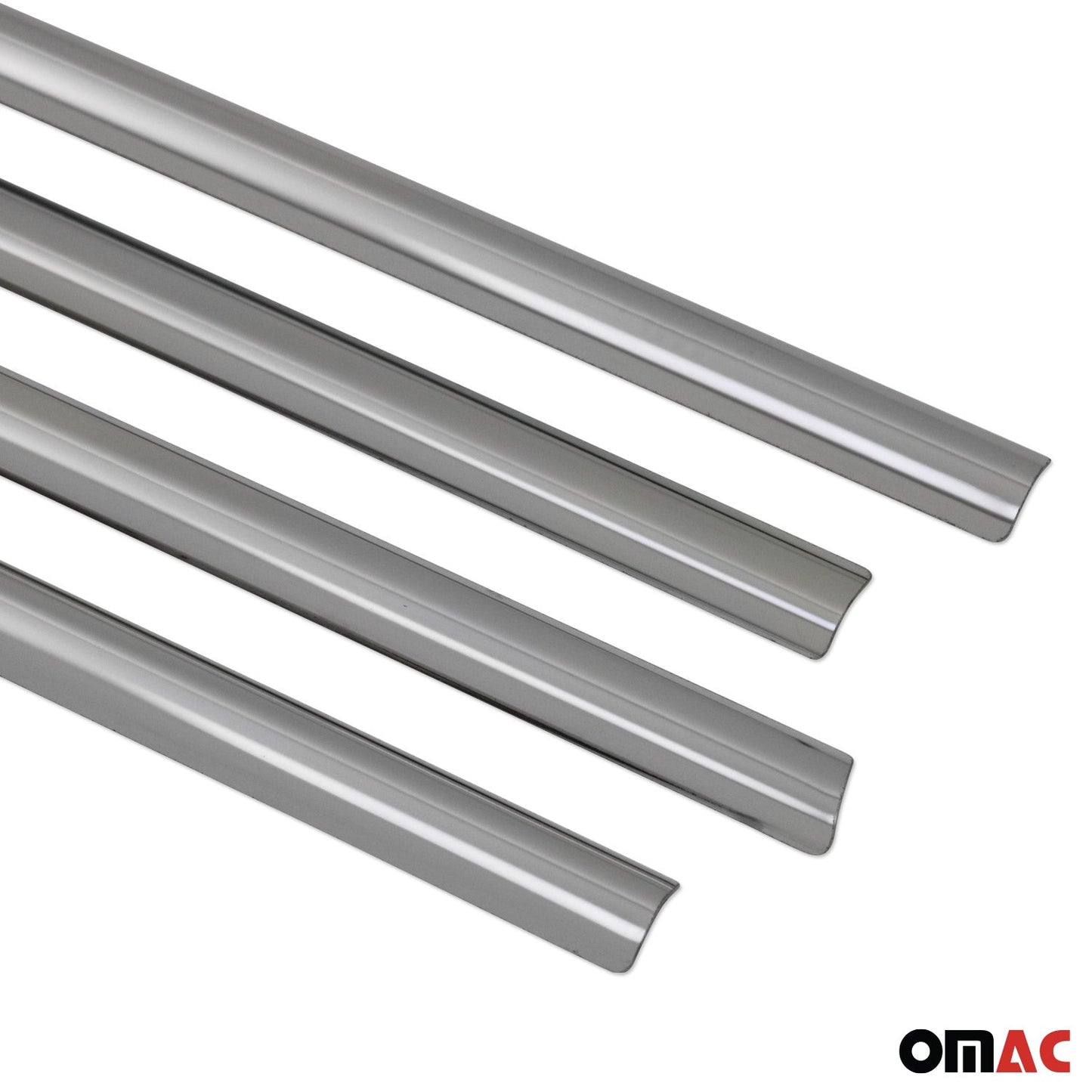 2014-2019 Ford Transit Connect Window Molding Trim Streamer Stainless Steel Silver 4x