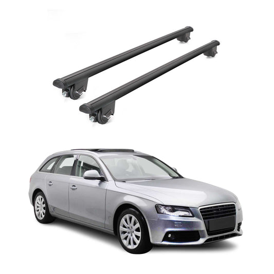 2009-2016 Audi A4 Wagon Roof Rack Cross Bars Black