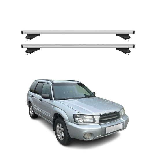 For Subaru Forester SG 2003-2008 Cross Bars Roof Racks Aluminium Grey