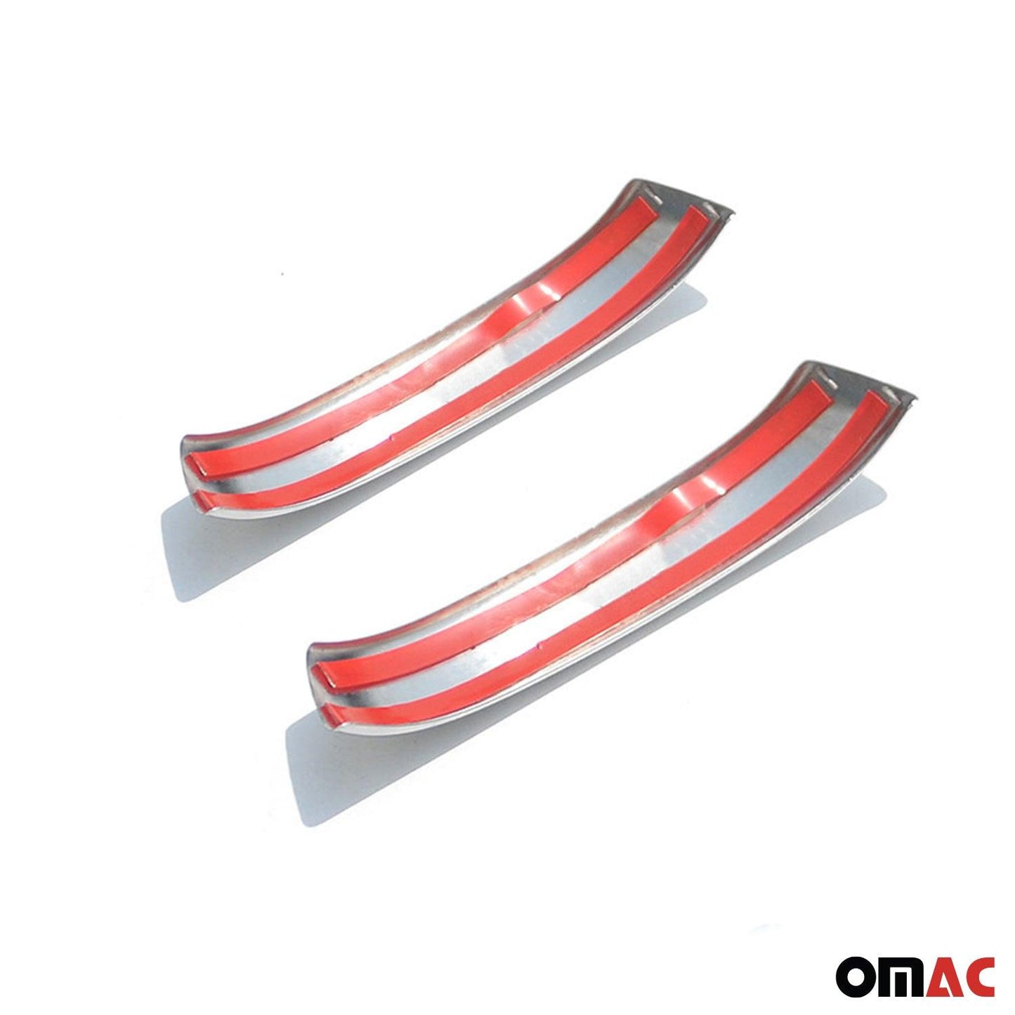 OMAC Car Door Handle Cover Trim for Smart ForTwo 1998-2007 Steel Chrome 2 Pcs '4750042