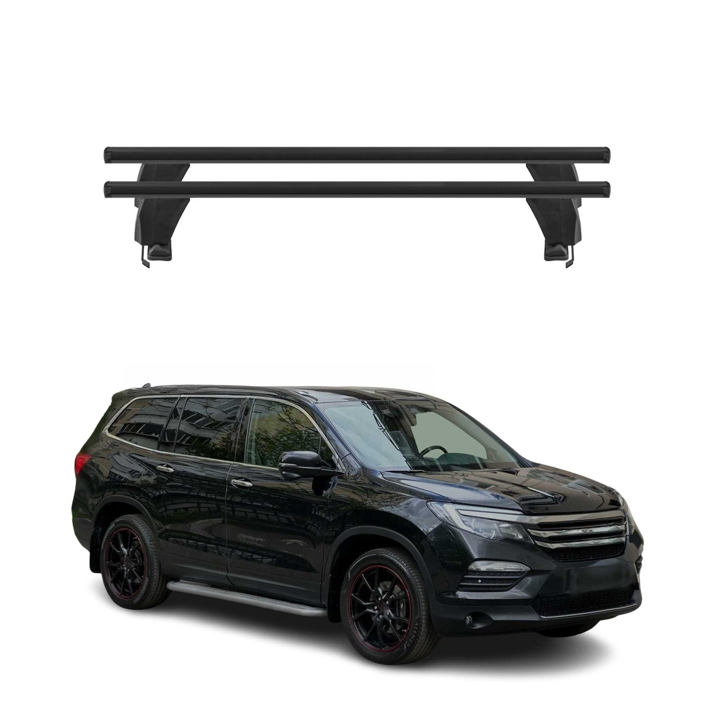 2016-2022 Honda Pilot Roof Rack Cross Bars Black