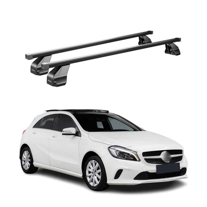 2013-2018 Mercedes A Class W176 Hatchback Roof Rack Cross Bars Black