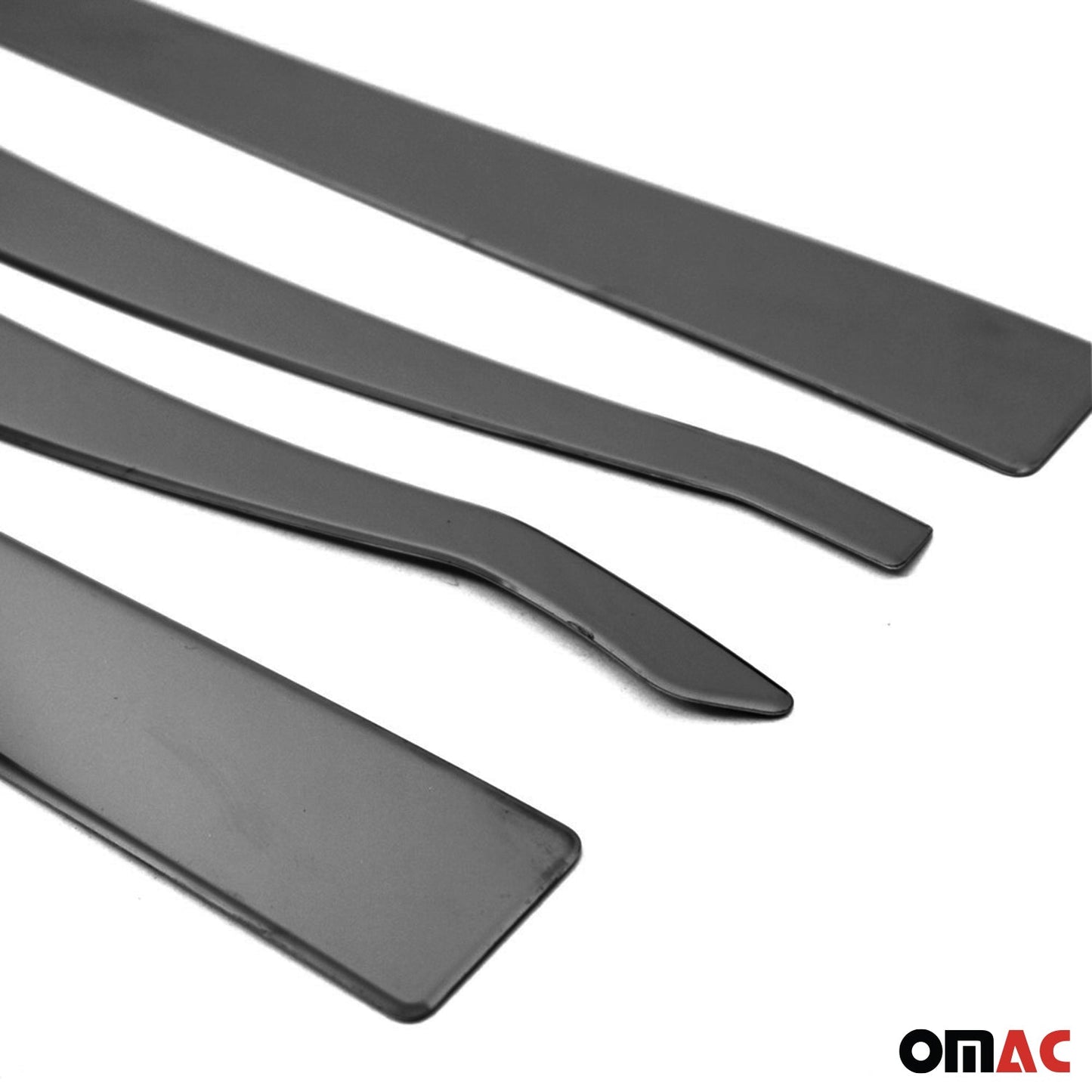 OMAC Side Door Molding Trim Skirt Garnish for Jeep Renegade 2019-2023 Steel Dark 4Pcs U005925