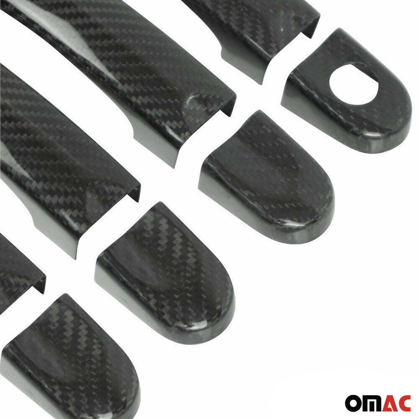 OMAC Door Handle Cover Protector for VW T6 Transporter 2015-2021 Carbon Fiber Black U015341