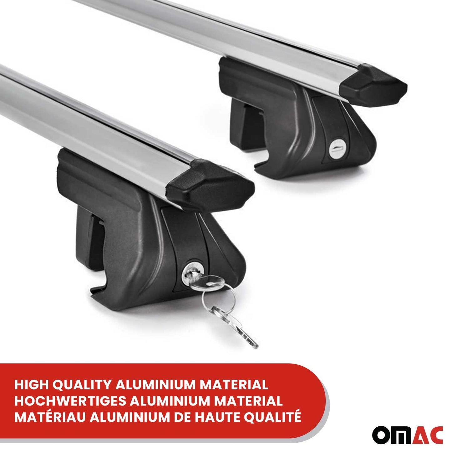 2008-2014 Mini Cooper Clubman R55 Roof Rack Cross Bars Silver