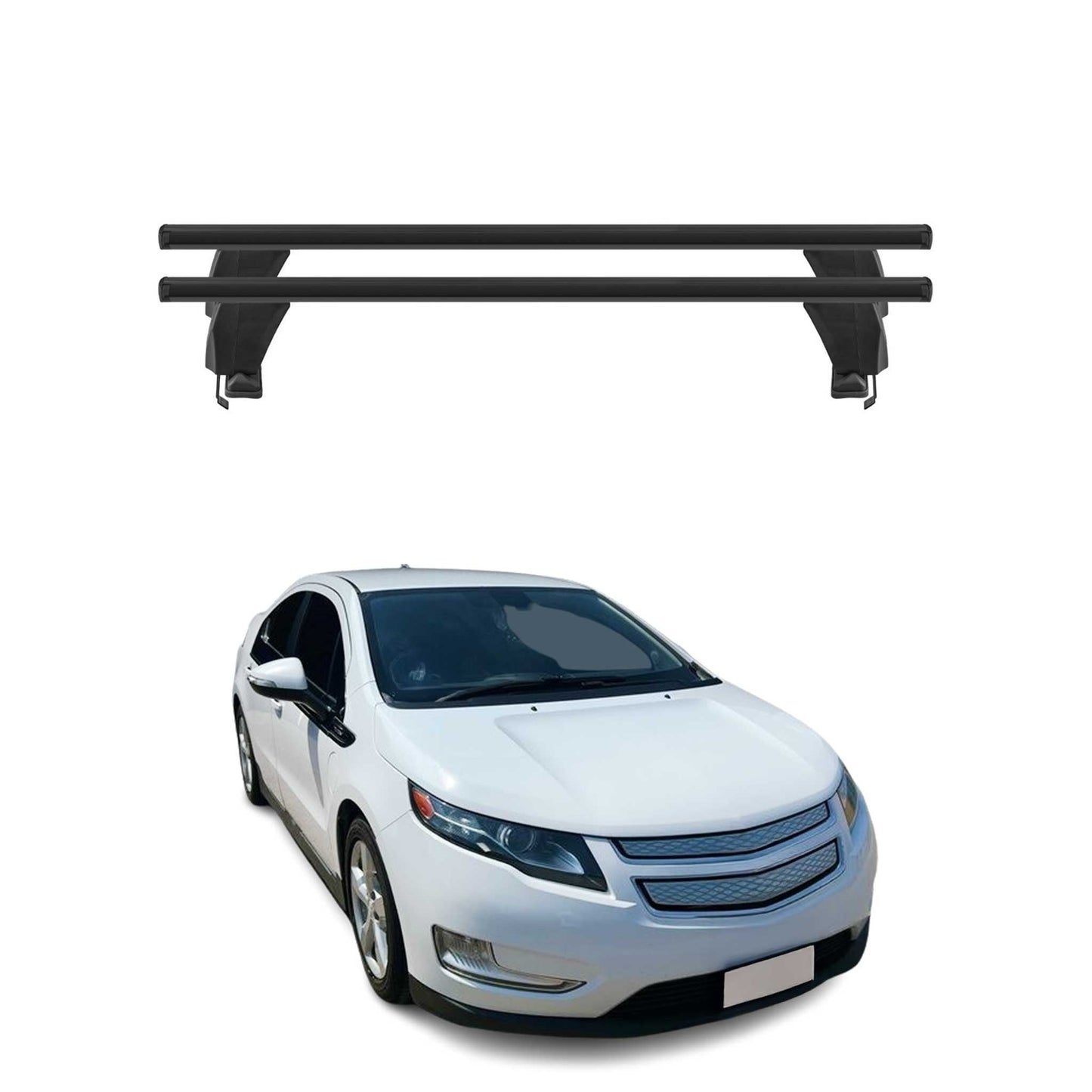 2011-2015 Chevrolet Volt Roof Rack Cross Bars Black