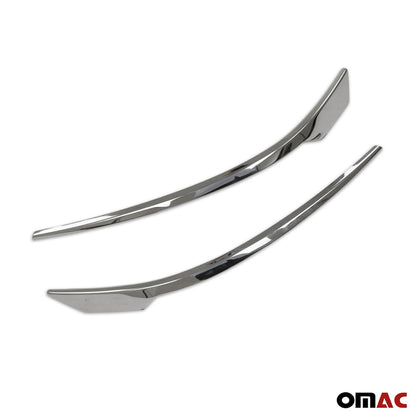 OMAC Fog Light Headlight Lamp Surround Trim for VW T6 Transporter 2019-2021 Silver 2x 7550102F