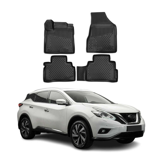 2015-2018 Nissan Murano Floor Mats Liners Full Set All Weather Black