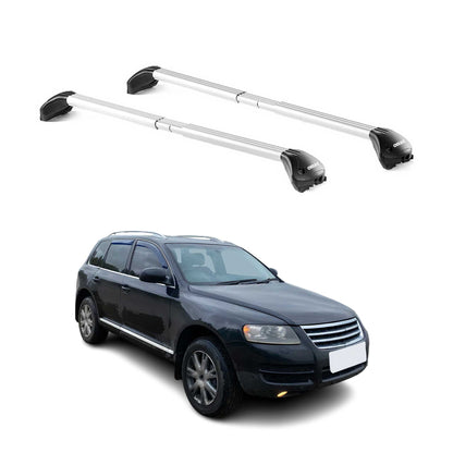 2004-2010 Volkswagen Touareg Roof Rack Cross Bars Luggage Carrier 2 Pcs