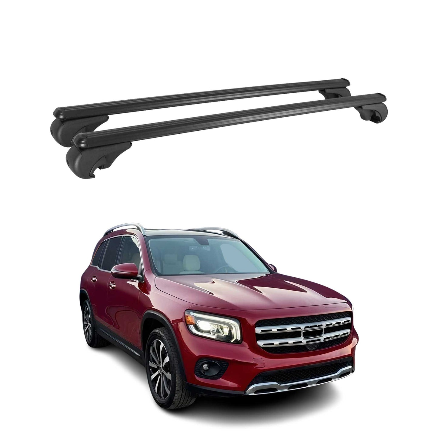 2020-2025 Mercedes GLB Class X257 Roof Rack Cross Bars Black