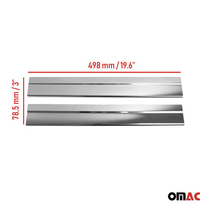 OMAC Door Sill Scuff Plate Scratch for Ford Transit Connect 2014-2019 Steel 2 Pcs 2627092N