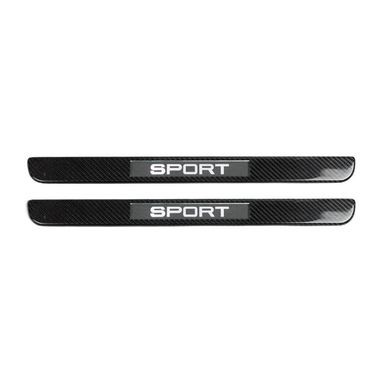 OMAC Door Sill Scuff Plate Illuminated for Toyota Solara Sport Carbon Fiber 2 Pcs U014494