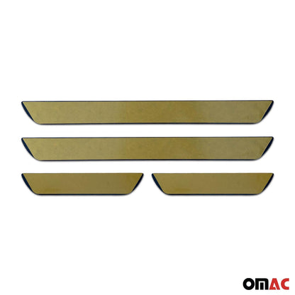 OMAC Door Sill Scuff Plate Scratch Protector for Hyundai Elantra 2011-2016 Steel 4x 32069696091D