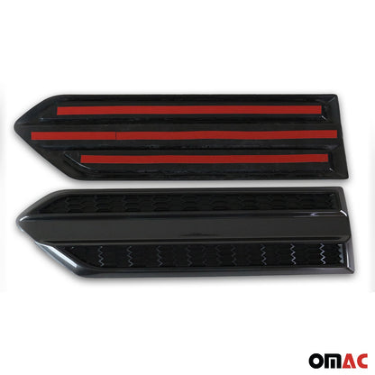 OMAC Side Door Molding Trim Skirt Garnish for Ford Ranger Wildtrak 2019-2023 Black 2x 2617SDT002