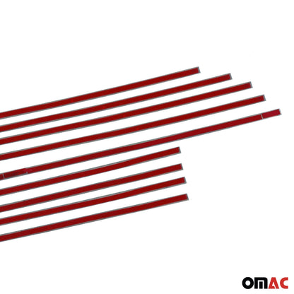 OMAC Door Sill Cover Decor Trim 8 Pcs Steel Fits Mercedes-Benz C-Class W202 1995-2001 4788DT091