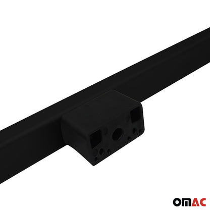 OMAC Roof Rack Rails Cross Bars Set for Porsche Cayenne 2003-2010 Black 4 Pcs 5801933B-SET