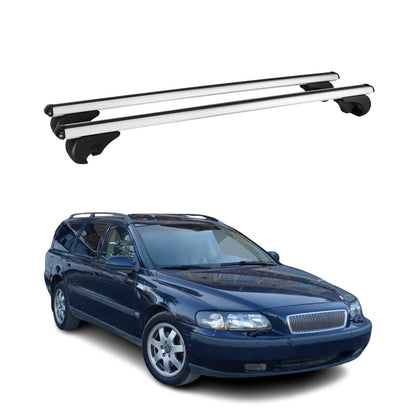 1998-2000 Volvo XC70 Roof Rack Cross Bars Silver