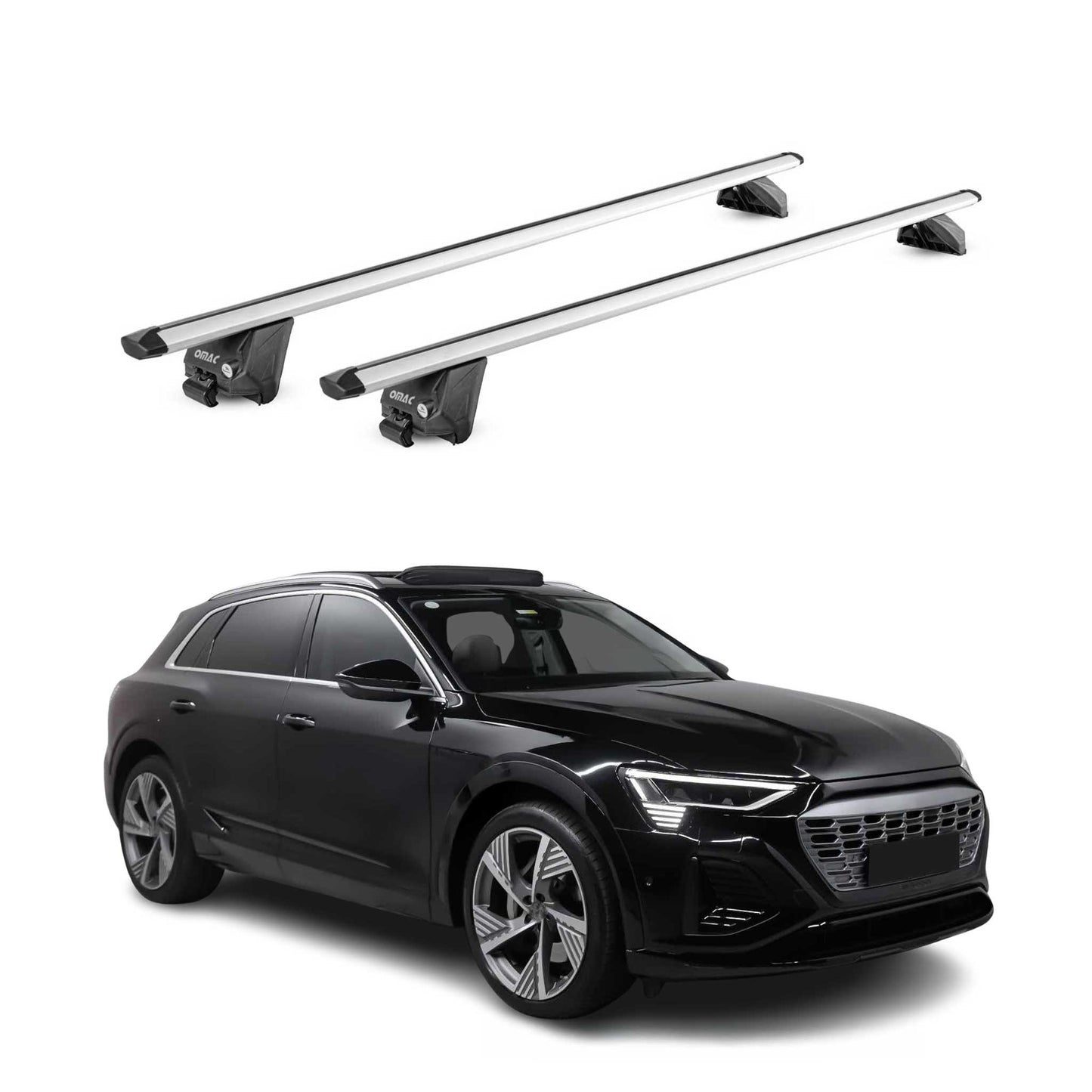 2019-2023 Audi e-tron Quattro Roof Rack Cross Bars Silver