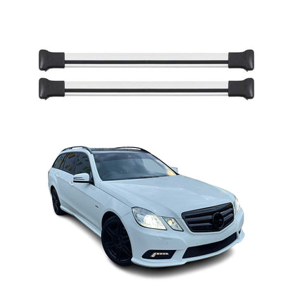 2011-2016 Mercedes E Class S212 Wagon Roof Rack Cross Bars Silver