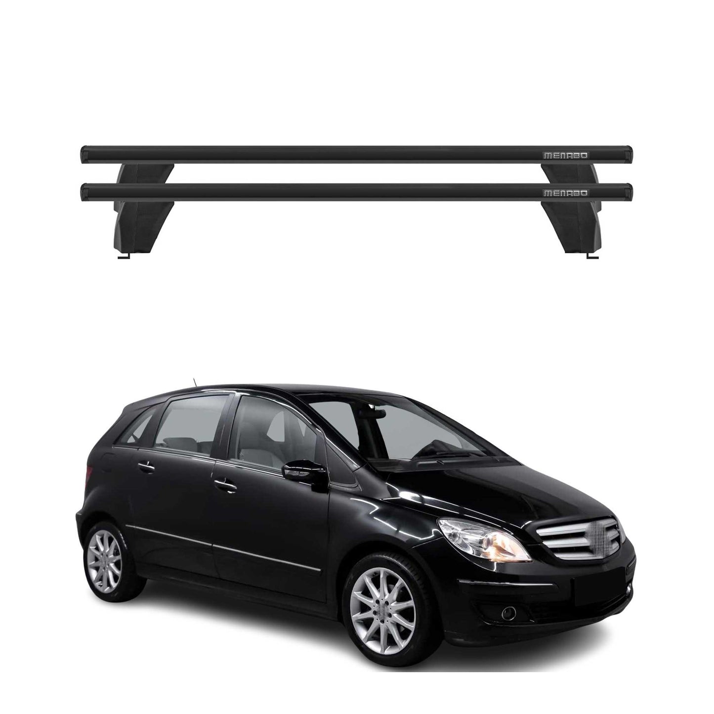 2006-2011 Mercedes B Class W245 Roof Rack Cross Bars Black