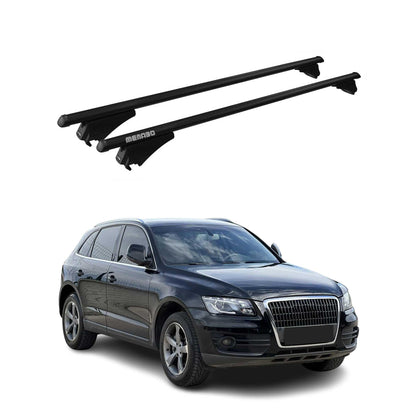 2009-2017 Audi Q5 8R Roof Rack Cross Bars Black Luggage Carrier 2 Pcs