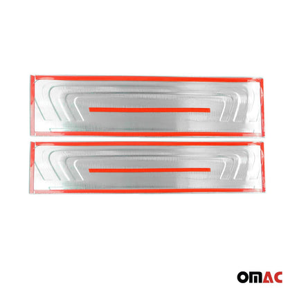 OMAC For Mercedes Metris 2016-2023 Chrome Door Sill Cover Scuff Plate S.Steel 2 Pcs 4733092N