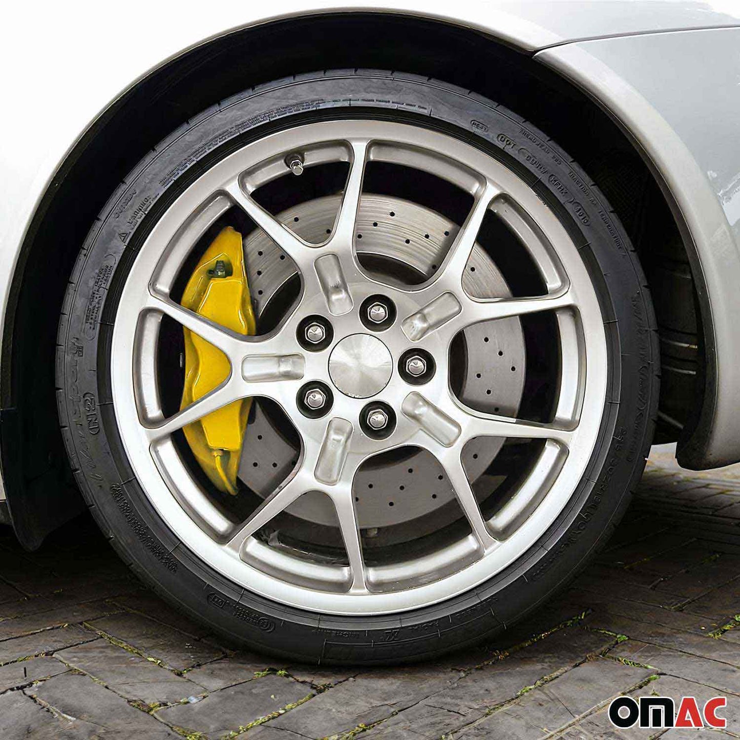 OMAC Brake Caliper Epoxy Based Car Paint Kit¬†California Yellow Glossy High-Temp 96AA1015