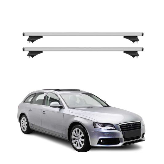 2009-2023 Audi A4 Wagon Roof Rack Cross Bars Silver