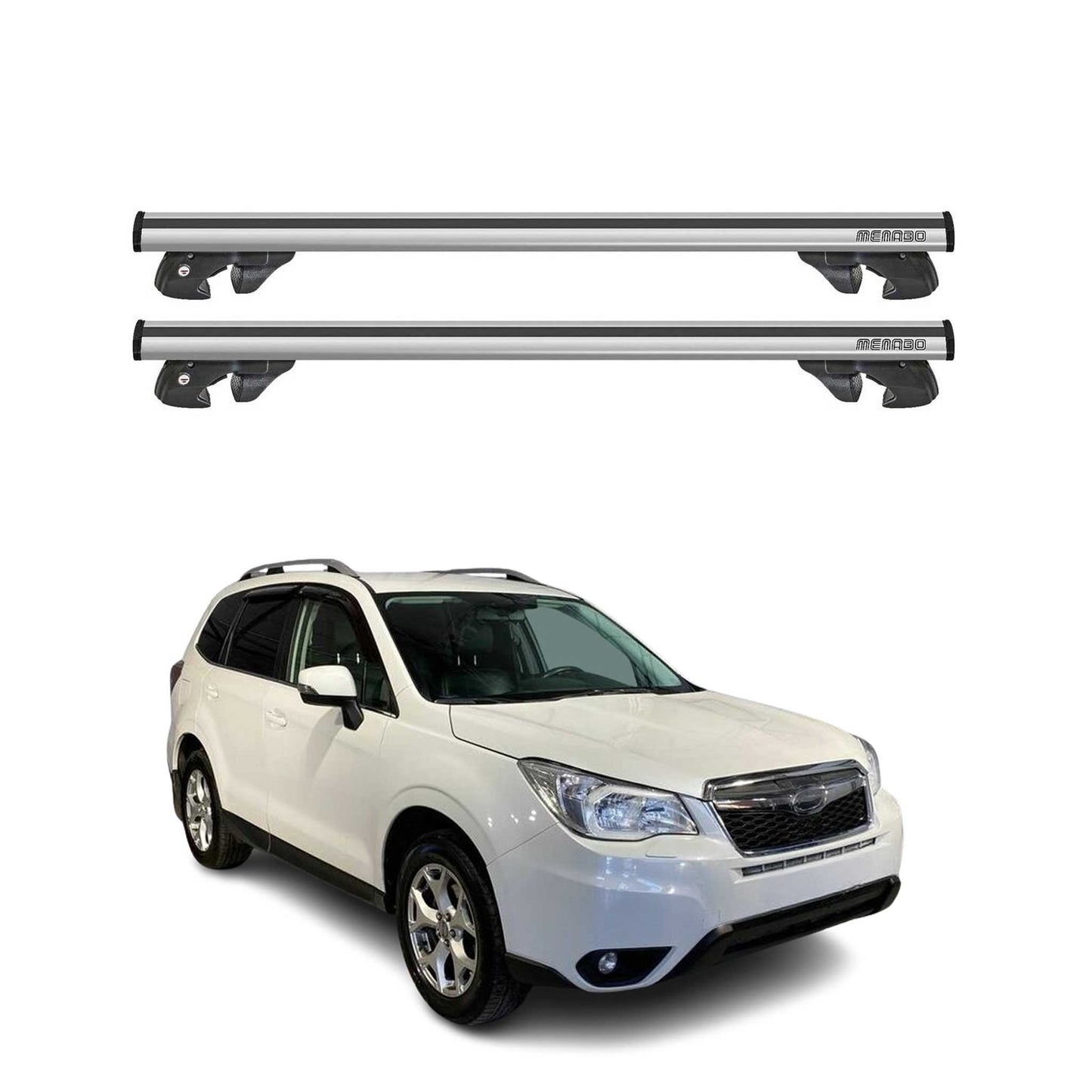 2014-2018 Subaru Forester Roof Rack Cross Bars Silver