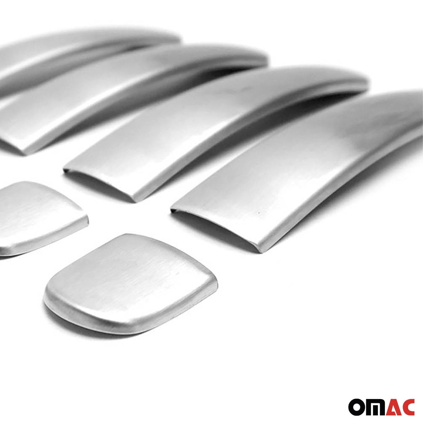 OMAC For VW Tiguan 2009-2016 Brushed Chrome Side Door Handle Cover S.Steel 8 Pcs 7514041T