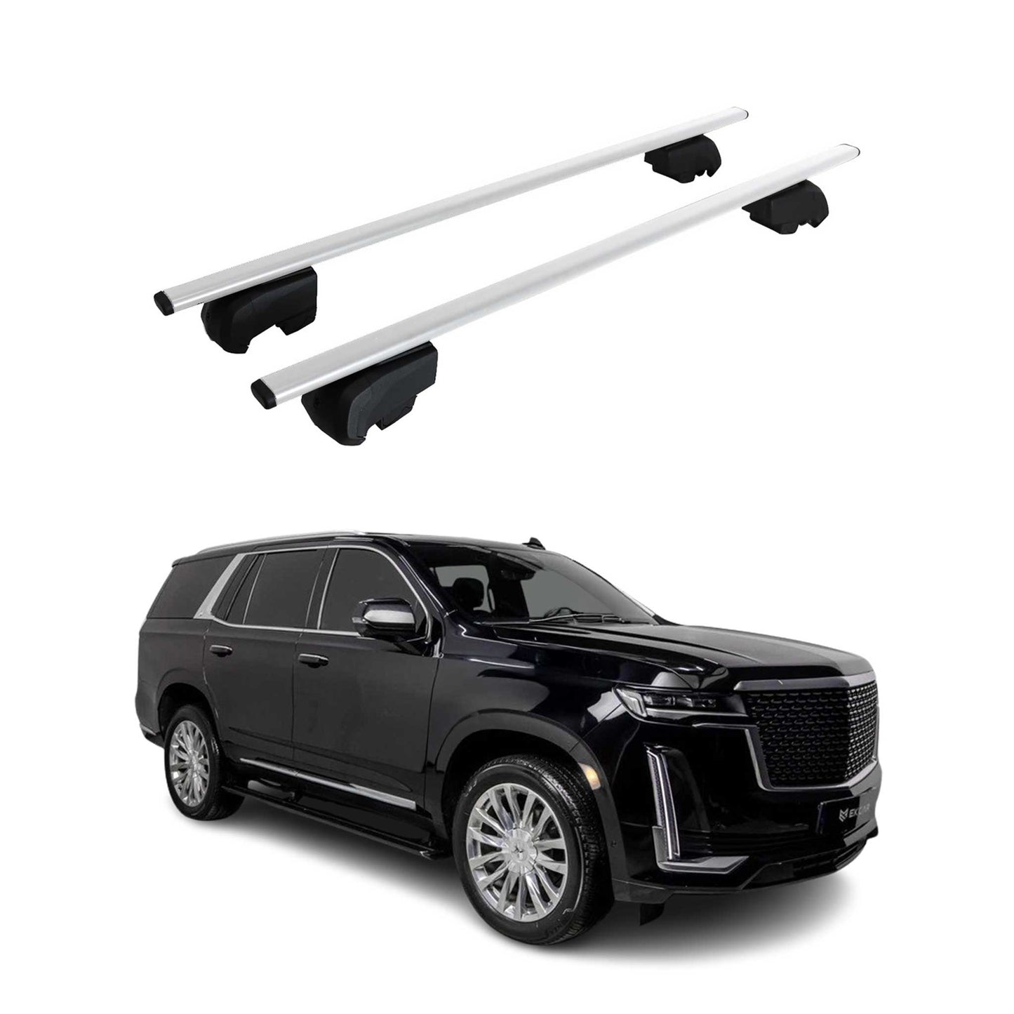2021-2025 Cadillac Escalade Roof Rack Cross Bars Silver