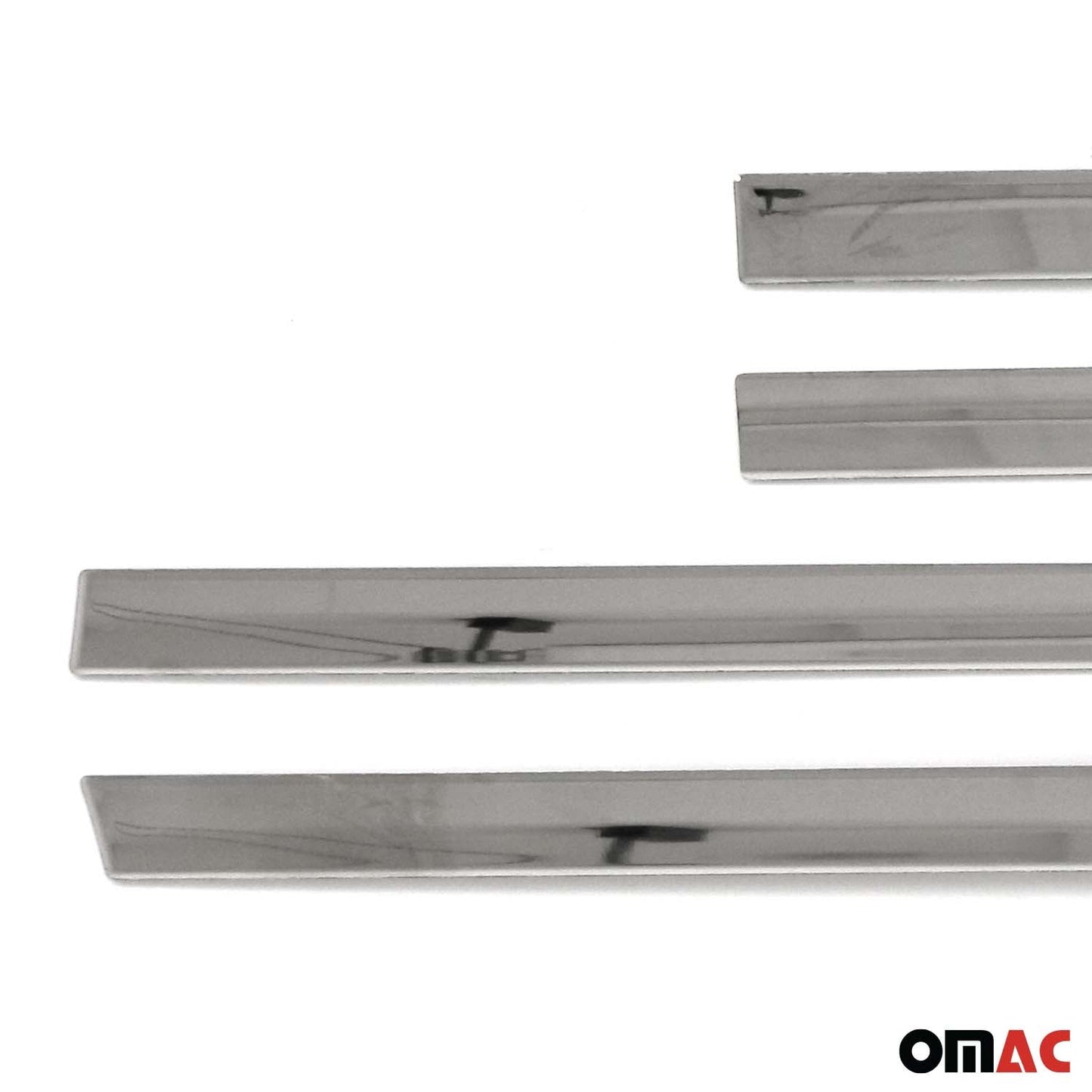 OMAC Side Door Molding Trim Skirt Garnish for Volvo S60 2011-2018 Steel Silver 4 Pcs 96100-65