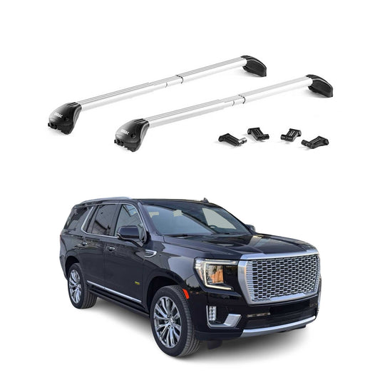 2021-2025 GMC Yukon / XL / Denali Roof Rack Cross Bars Silver Carrier 2 Pcs