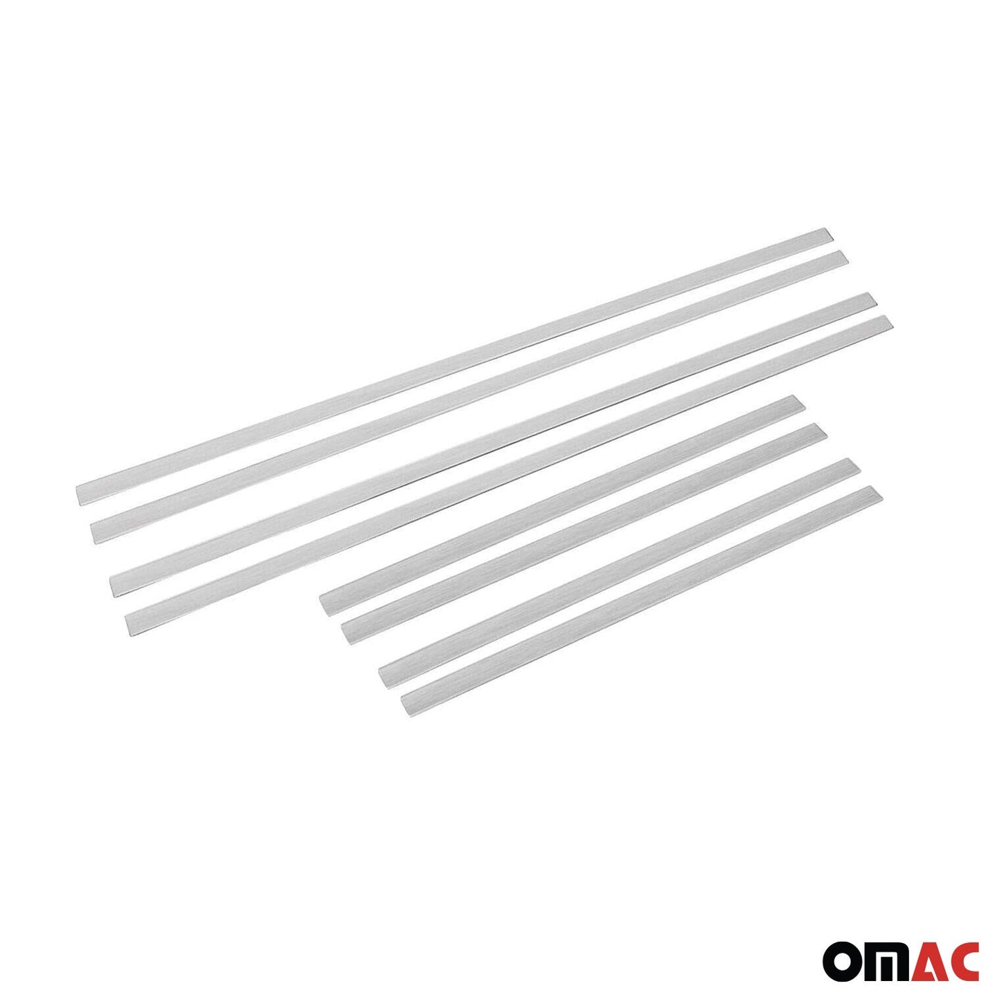 OMAC Brushed Chrome Side Door Sill Cover Trim 8 Pcs Fits MB E Class W210 1996-2003 4756DT091T