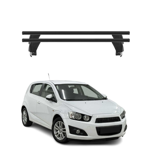 2012-2015 Chevrolet Sonic Hatchback Roof Rack Cross Bars Black