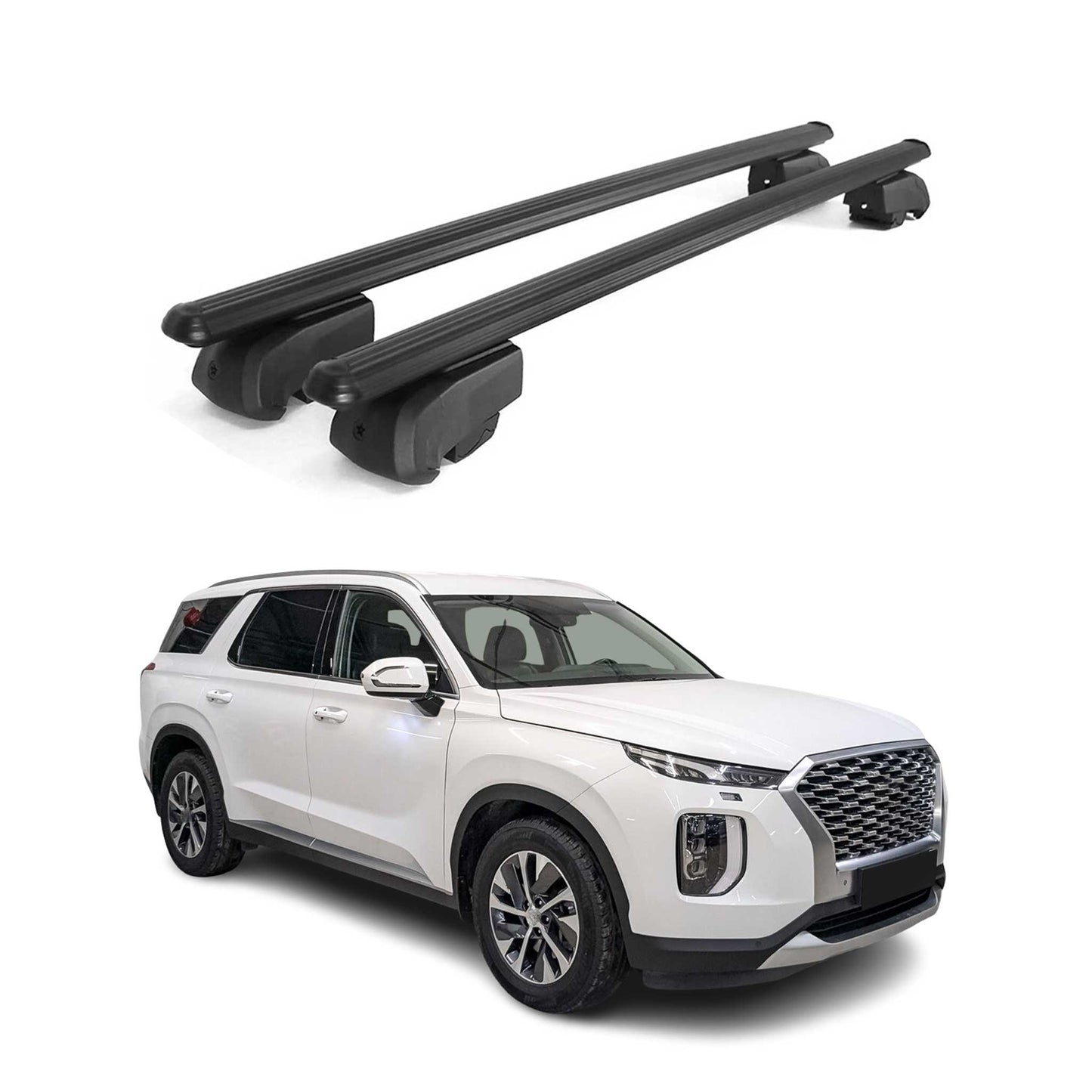 2020-2025 Hyundai Palisade Roof Rack Cross Bars Black