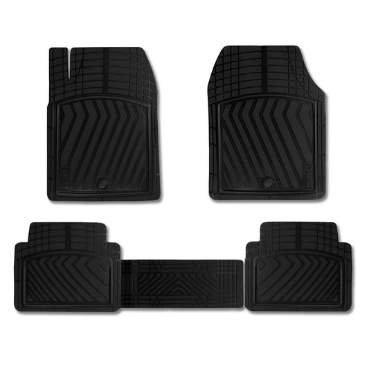 OMAC Trimmable Floor Mats Liner All Weather for Chevrolet Silverado 2014-18 Crew Cab U021934