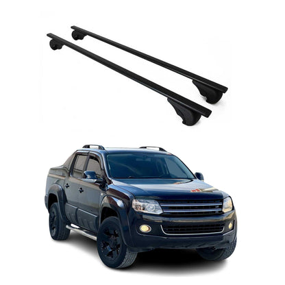 2010-2020 VW Amarok Roof Rack Cross Bars Black