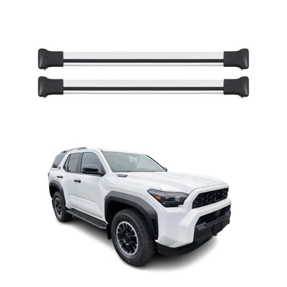 2025 Toyota 4Runner Roof Rack Cross Bars Luggage Carrier Alu Silver 2Pcs