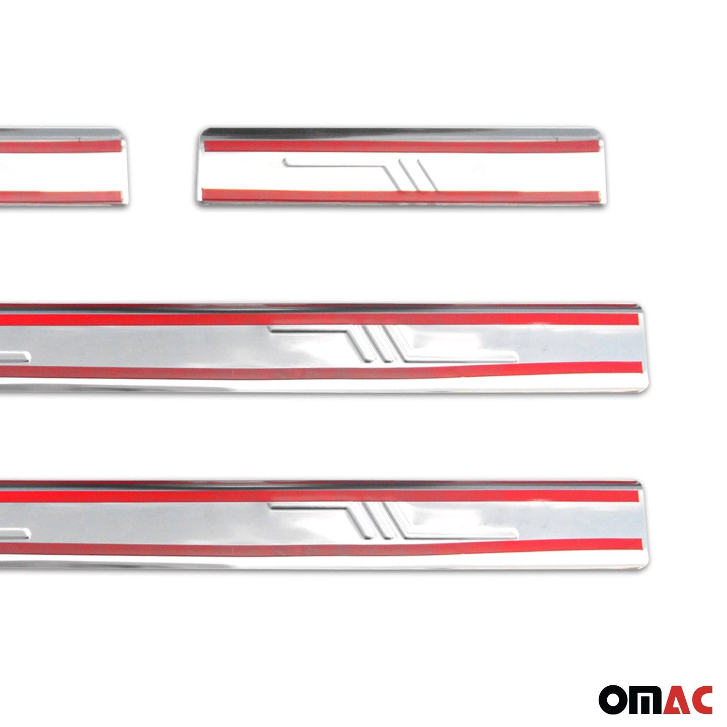 OMAC Door Sill Scuff Plate Scratch Protector for Toyota Corolla 2003-2008 Sedan Steel 7001091N