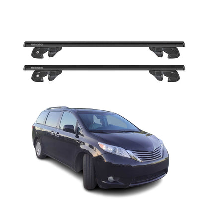 2011-2020 Toyota Sienna Roof Rack Cross Bars Black