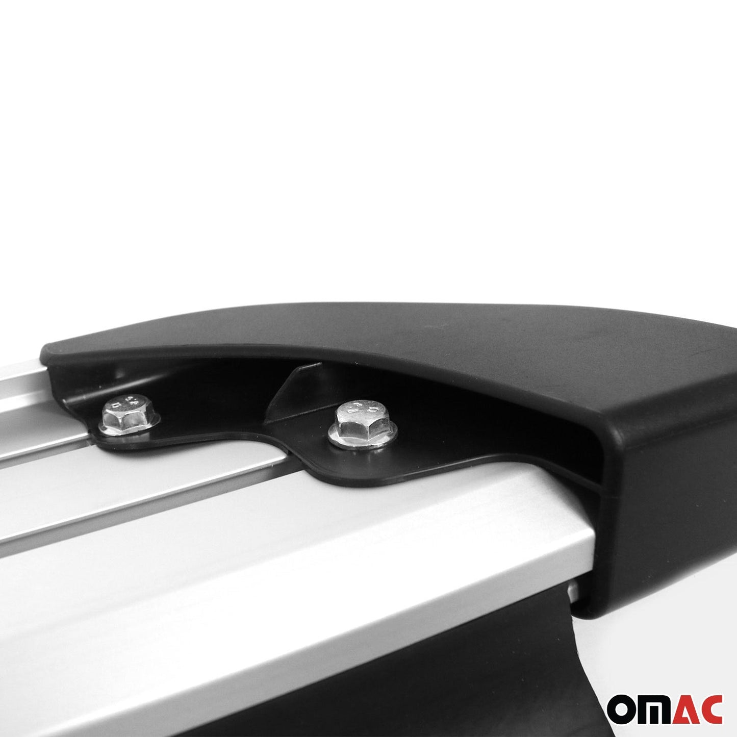 OMAC Nerf Bars Side Step Running Boards for Kia Sportage 2017-2022 Alu Black Gray 2x 4022937GB