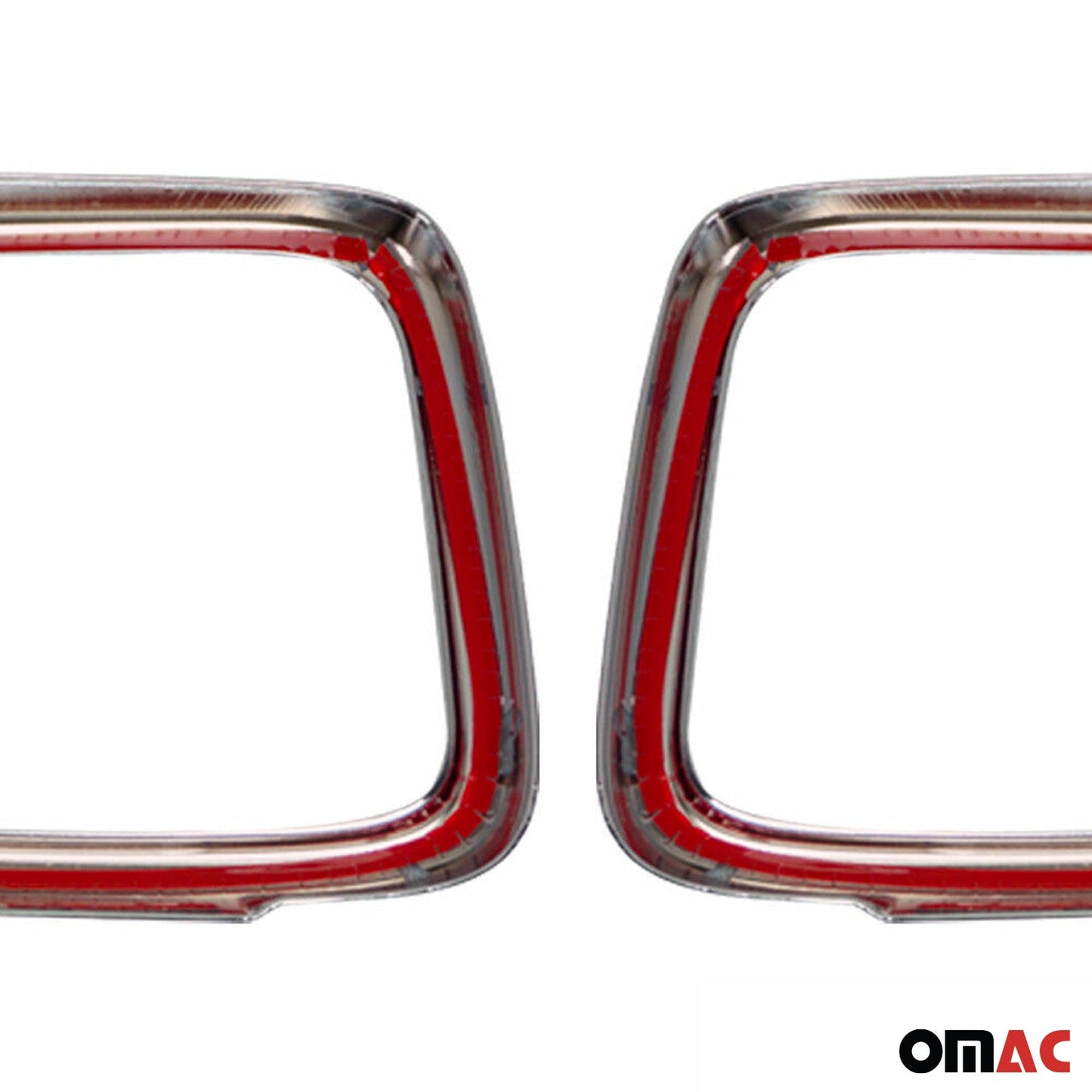 OMAC Trunk Tail Light Trim Frame for Jeep Renegade 2015-2018 Chrome Silver 2 Pcs 1708101