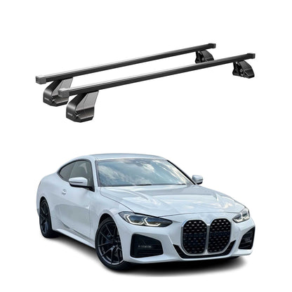 2021-2025 BMW 4 Series G22 Coupe Roof Rack Cross Bars Black