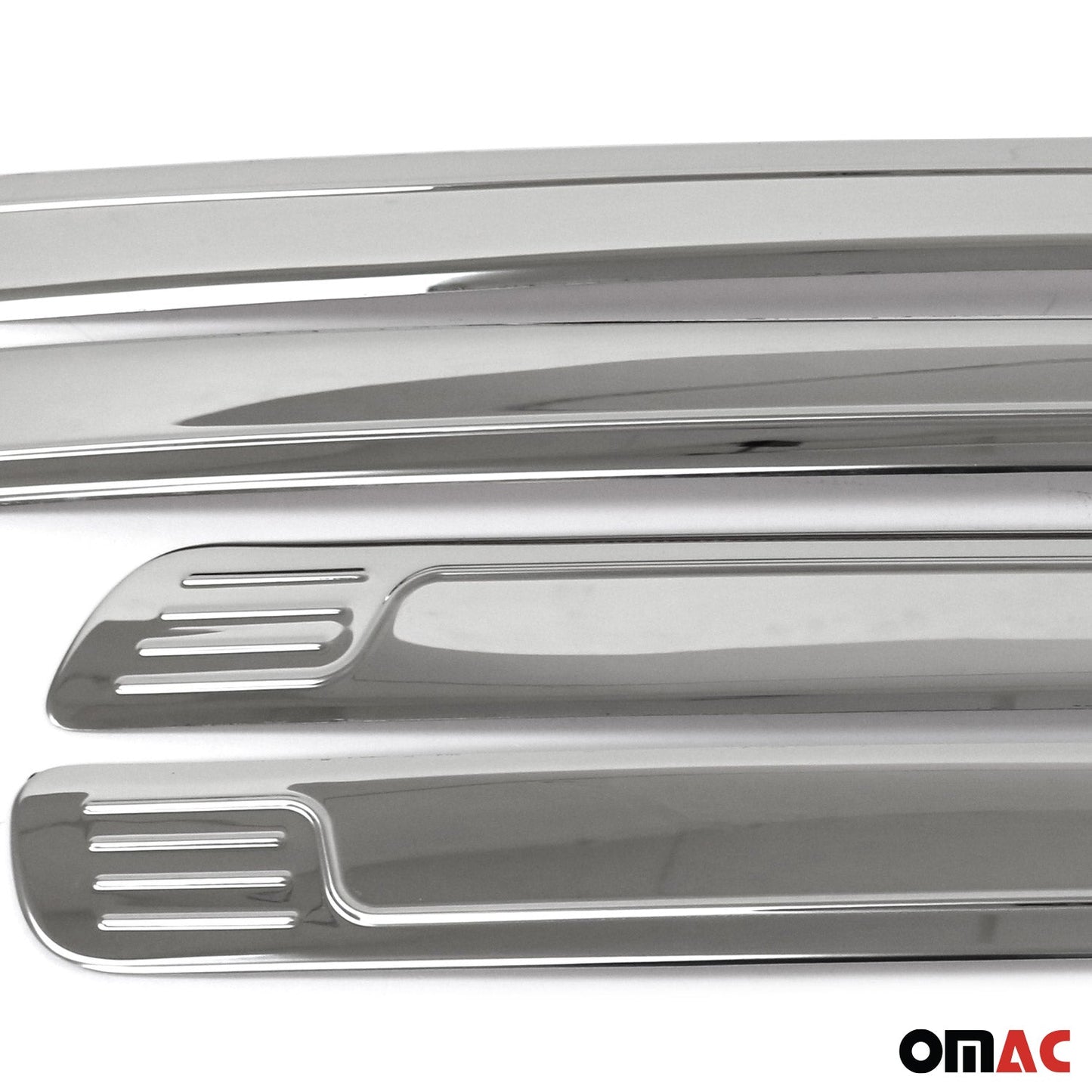 OMAC Side Door Molding Trim for Nissan Frontier 2005-2021 Steel Silver 4x 5003131