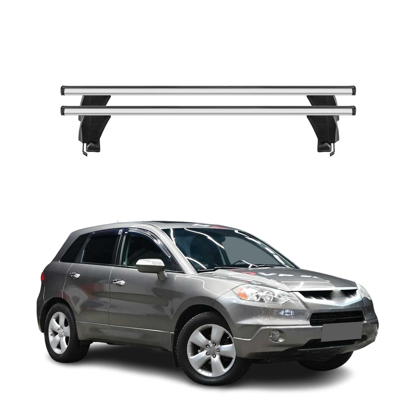 2007-2012 Acura RDX Roof Rack Cross Bars Silver