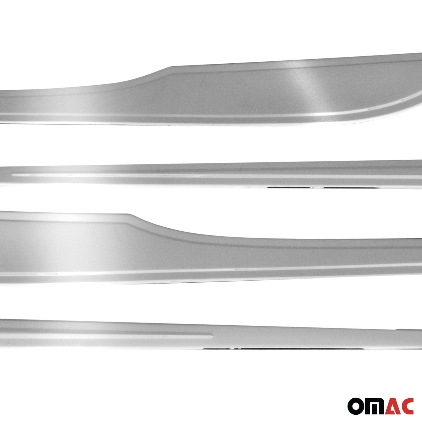 OMAC Side Door Molding Trim for Honda Civic 2016-2021 Sedan Steel Silver 4x 3413131