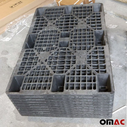 OMAC Plastic Shipping Pallets Stackable Nestable EURO 31" x 47" Package Quantity 10 PALET5