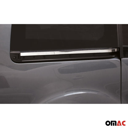 OMAC Side Door Molding Trim for Citroen Berlingo 2008-2019 Steel Silver 2x 5723132