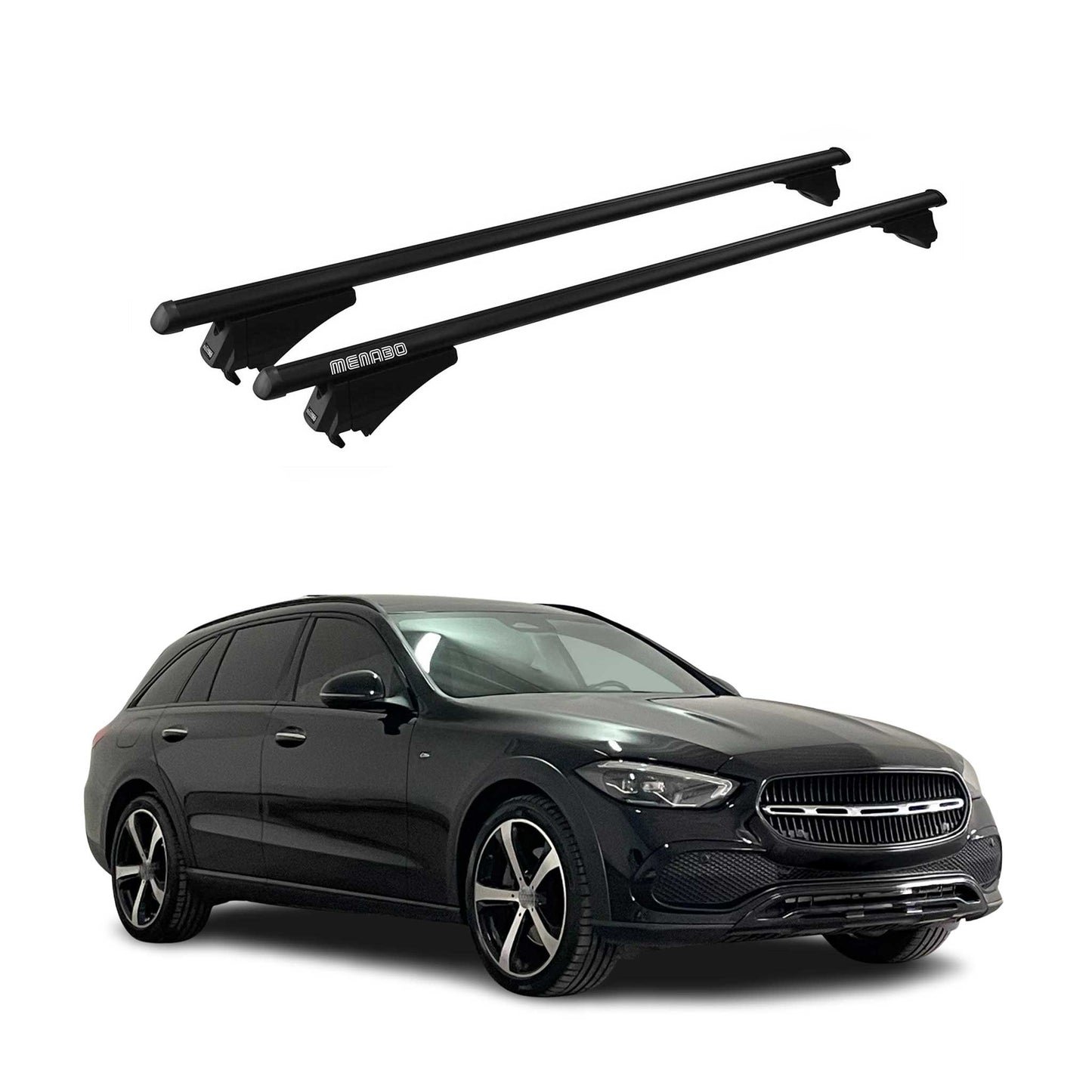 2022-2024 Mercedes C Class S206 Wagon Roof Rack Cross Bars Black